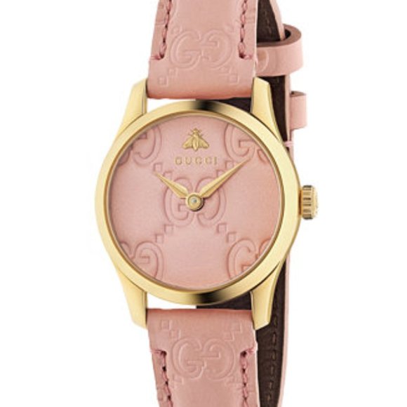 Gucci Accessories - ❌SOLD❌Gucci Swiss G-Timeless Pink Leather Strap Watch